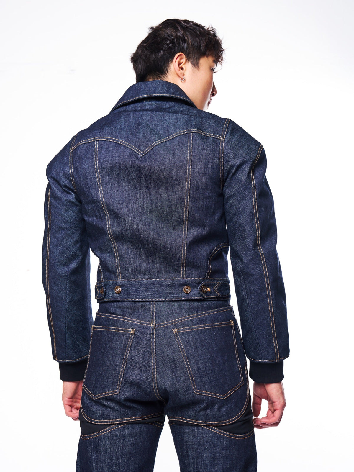 PANELED DENIM JACKET