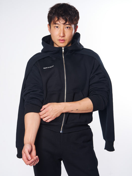 2200CC Double Zip Up - front